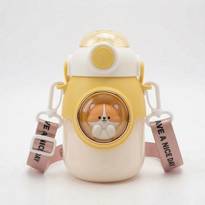 Kinderdrinkfles Met Cartoonfiguur - Bubblio