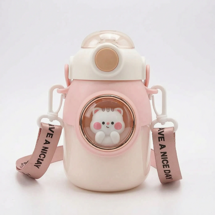Kinderdrinkfles Met Cartoonfiguur - Bubblio
