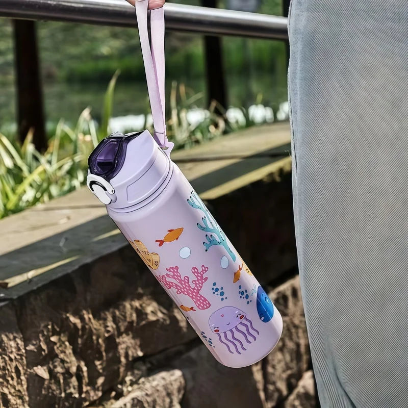 Kinderdrinkfles Met Vrolijke Print - Sipify