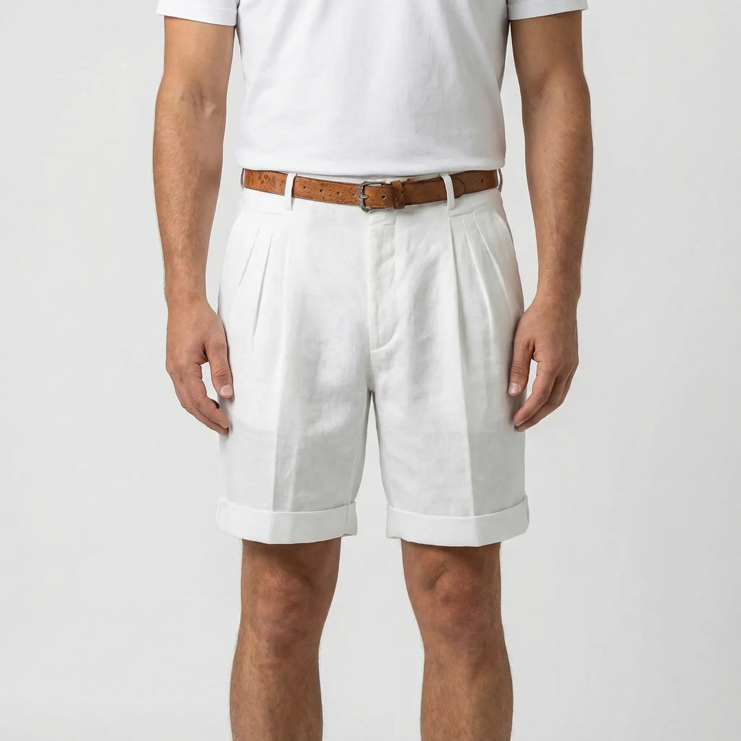 Klassische Herrenshorts Mit Bundfalten - Erick