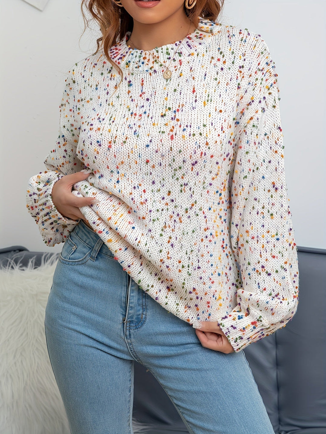 Klassischer Rundhals-Pullover - Martina