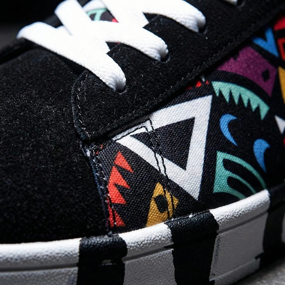Kleurrijke Sneaker Met Grafisch Allover-Patroon - Bernard