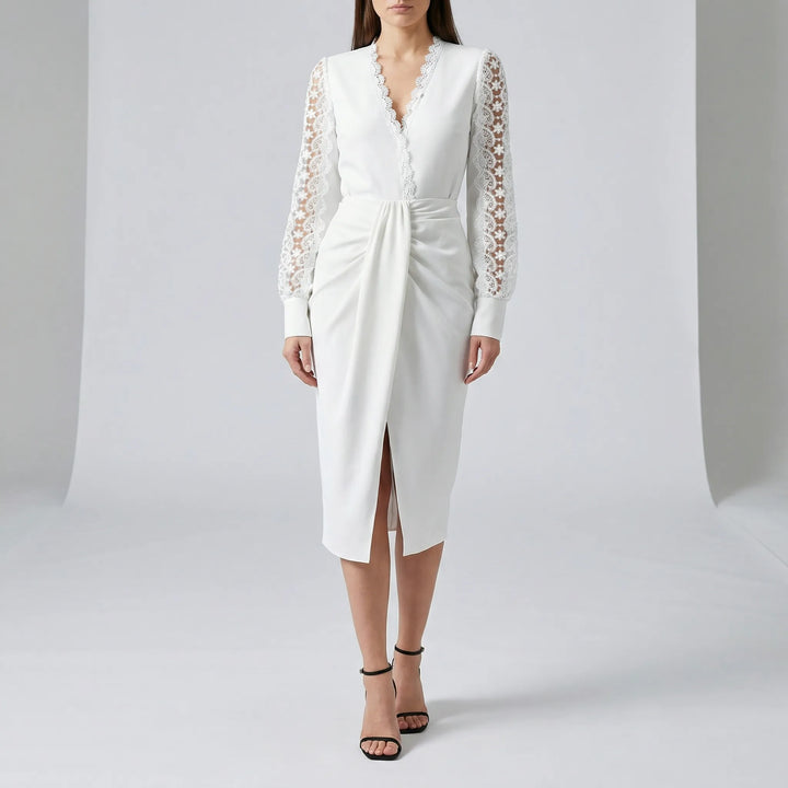 Knielanges Wickelkleid - Sandy