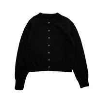 Comfortable Knitted Women's Cardigan with Crew Neck - Emilia