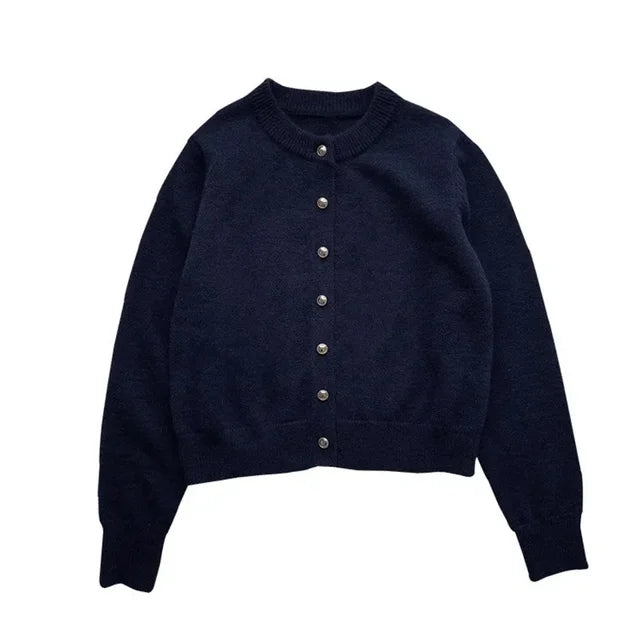 Stijlvol Gebreid Vest met O-hals - Sophie