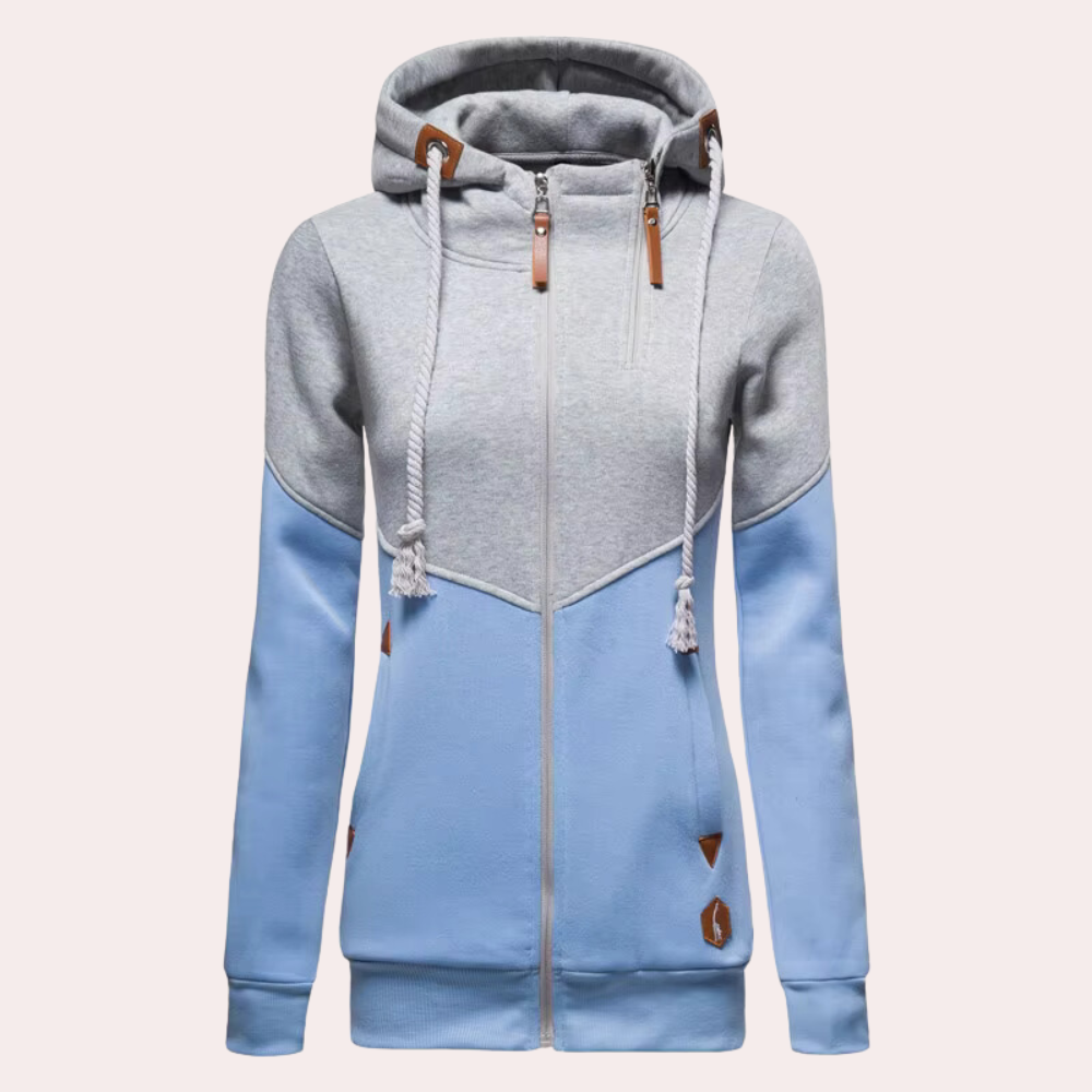 Sporty Women's Vest with Zipper - Nora
