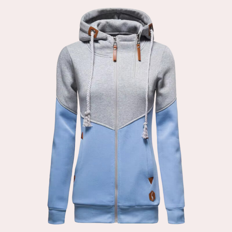 Sporty Women's Vest with Zipper - Nora