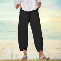 Light Cotton Pants with Elastic Waistband – Mila