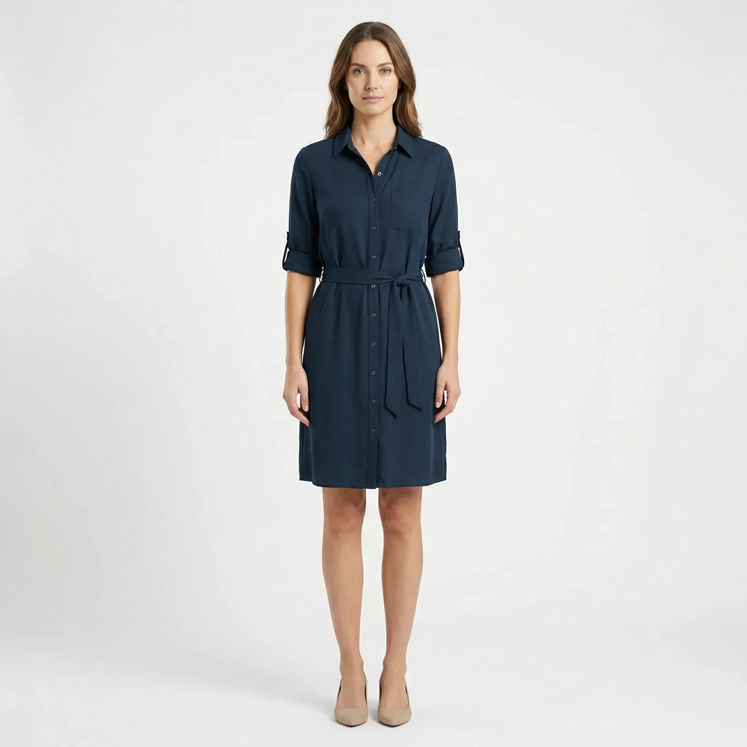 Kragenhemdkleid Mit Taille - Delia