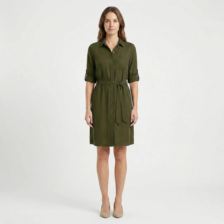 Kragenhemdkleid Mit Taille - Delia