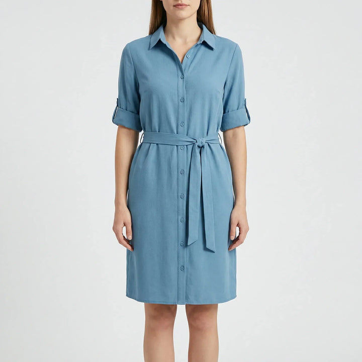 Kragenhemdkleid Mit Taille - Delia
