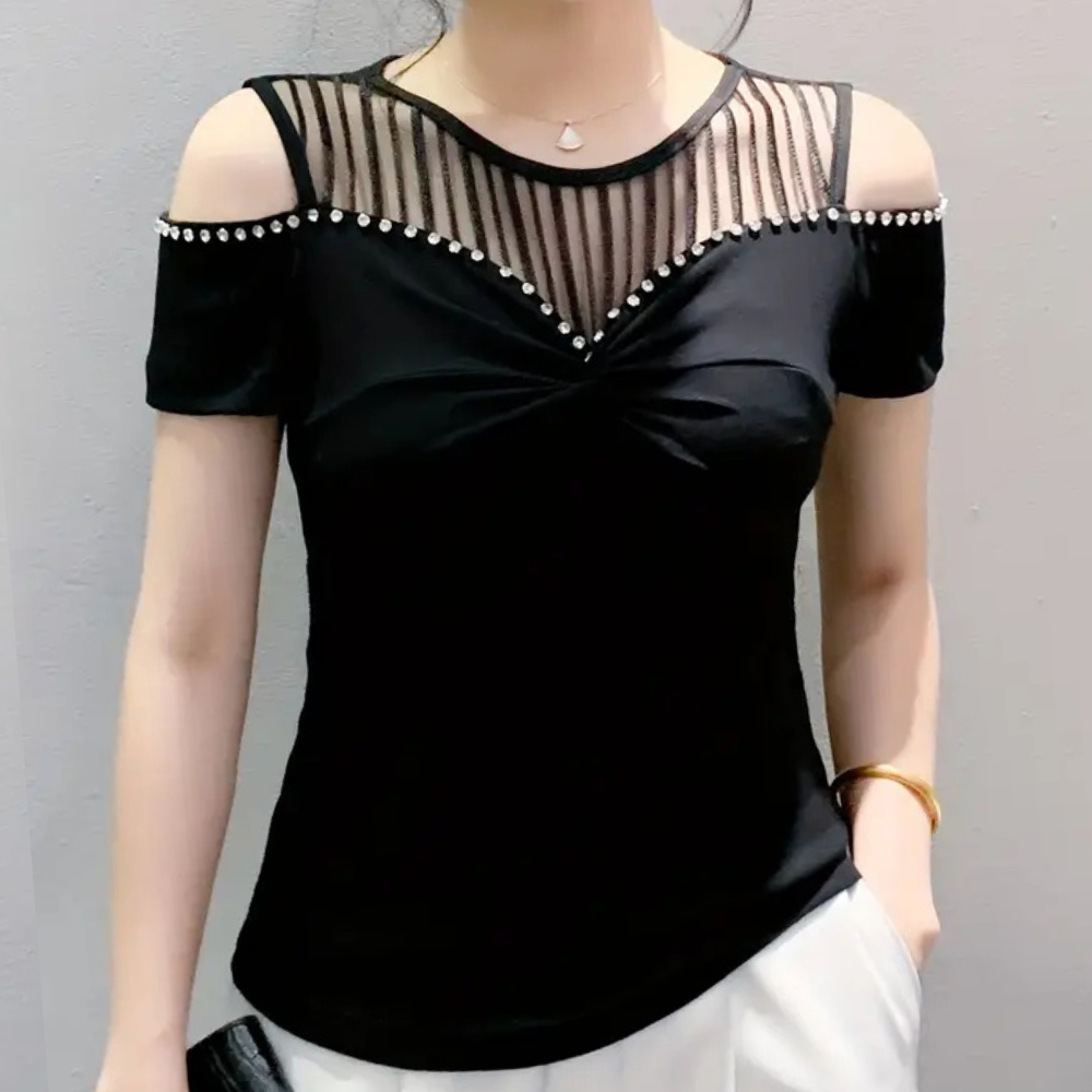 Trendy Cold-Shoulder Top for Women - Fenna