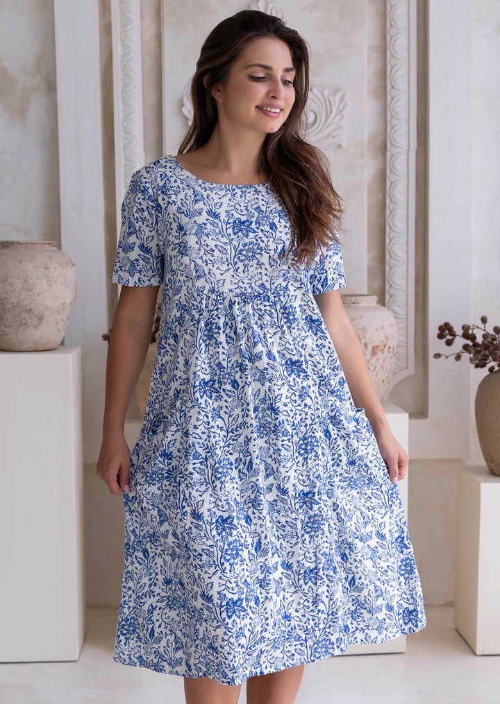 Kurzarm Sommerkleid Mit Taschen - Colleen