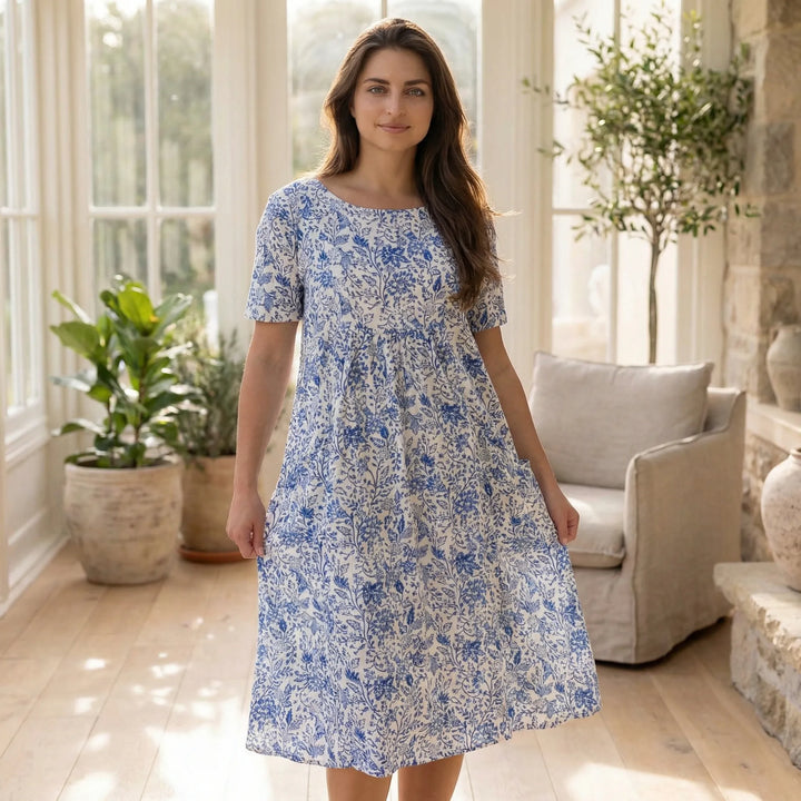 Kurzarm Sommerkleid Mit Taschen - Colleen