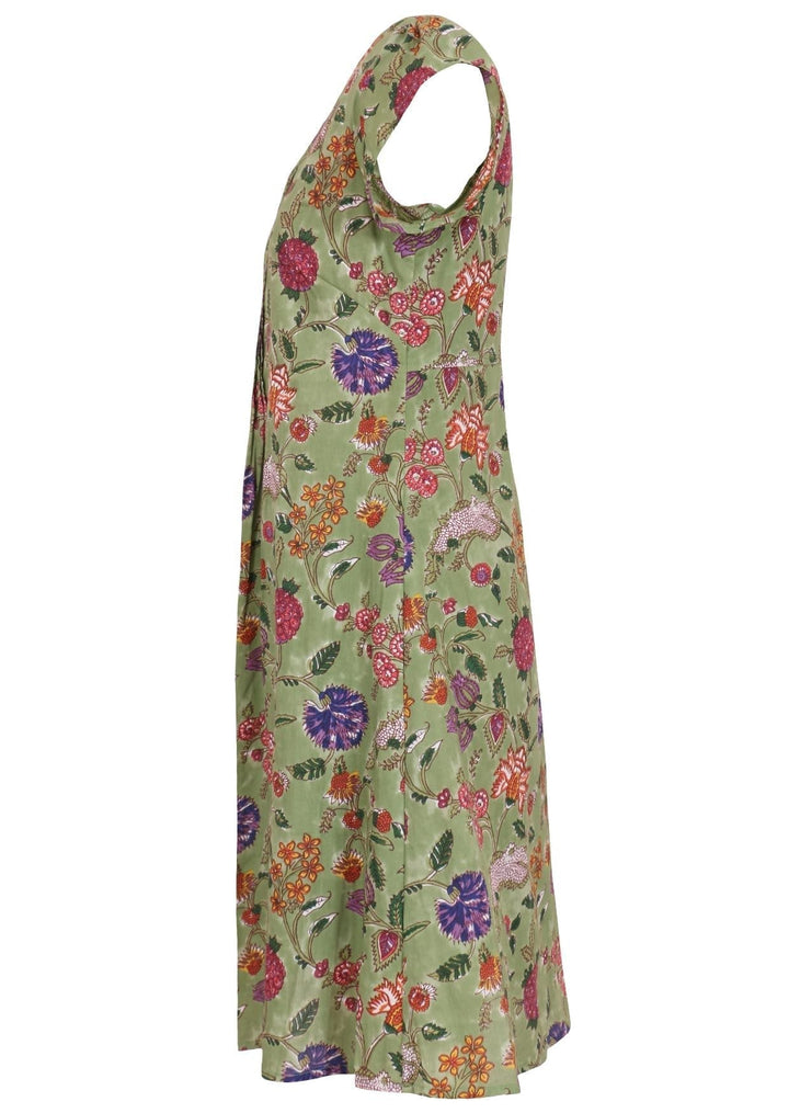 Kurzärmeliges A Linien Kleid - Amina