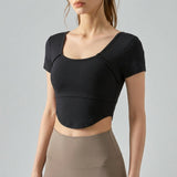 Korte Mouwen Cropped Top - Bella
