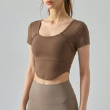 Korte Mouwen Cropped Top - Bella