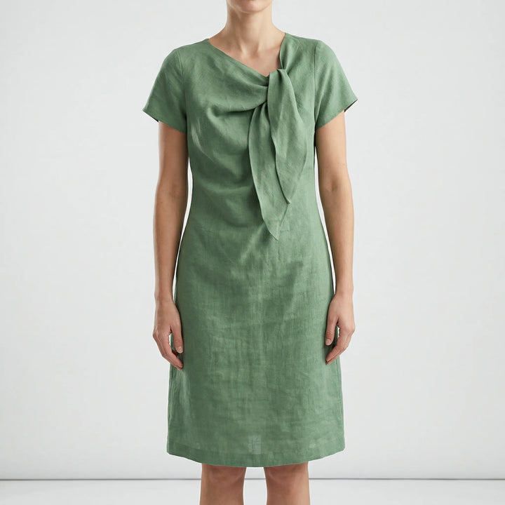 Kurzärmliges Kleid Mit Schleifendetail - Traci