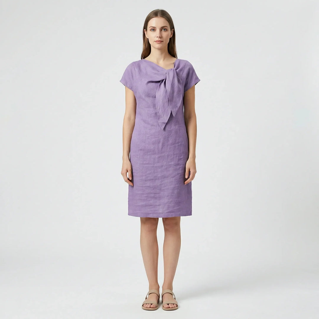 Kurzärmliges Kleid Mit Schleifendetail - Traci
