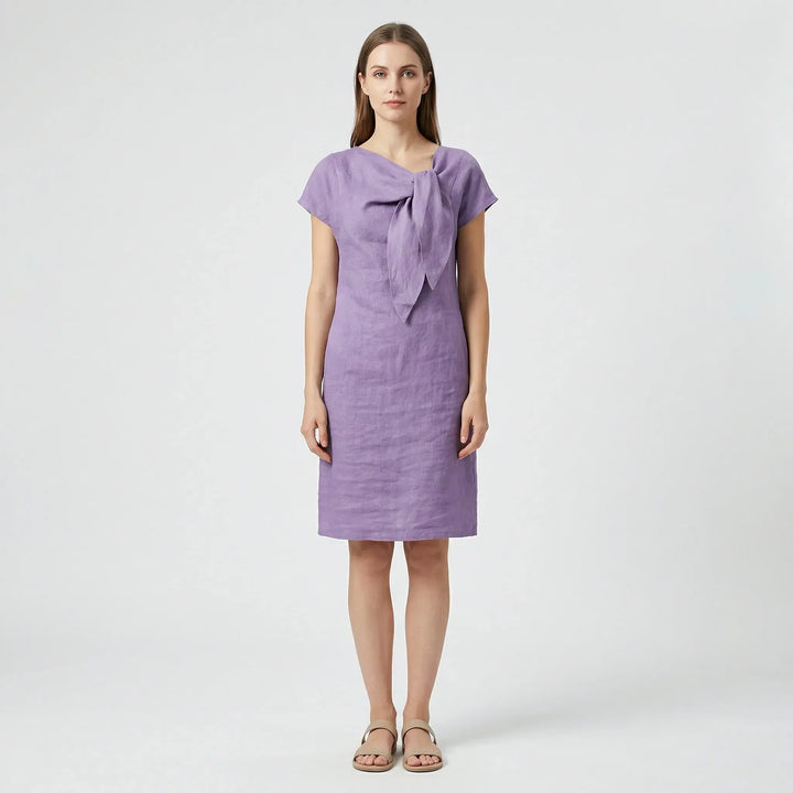 Kurzärmliges Kleid Mit Schleifendetail - Traci