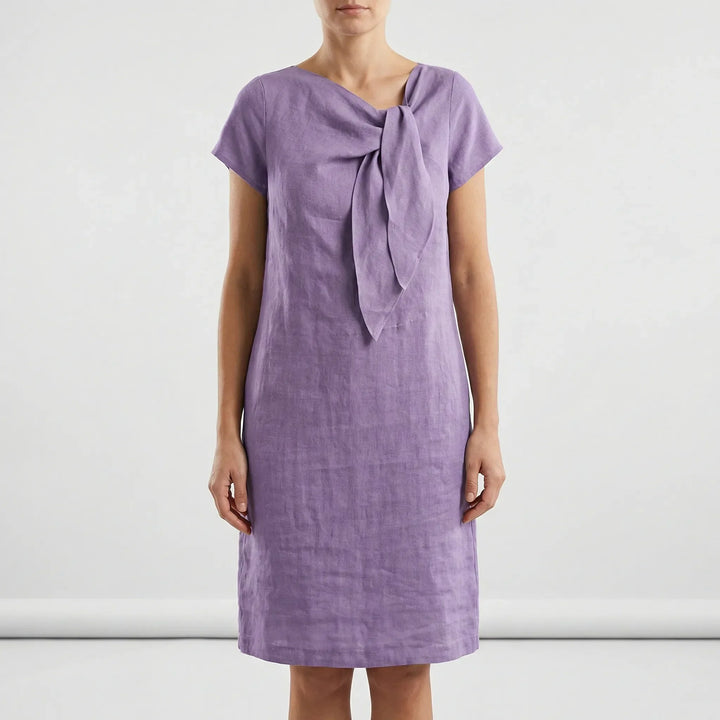 Kurzärmliges Kleid Mit Schleifendetail - Traci