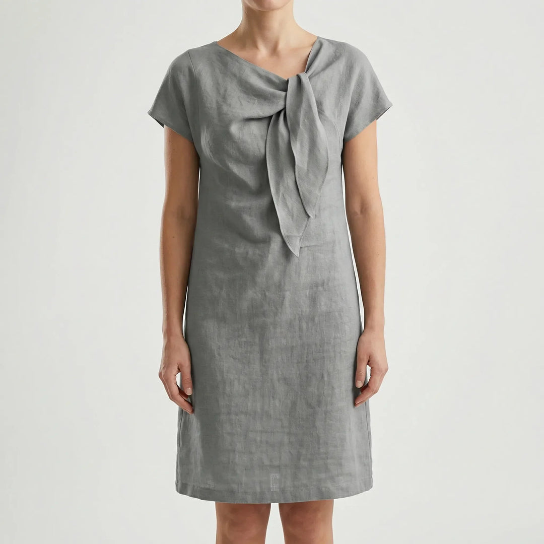 Kurzärmliges Kleid Mit Schleifendetail - Traci