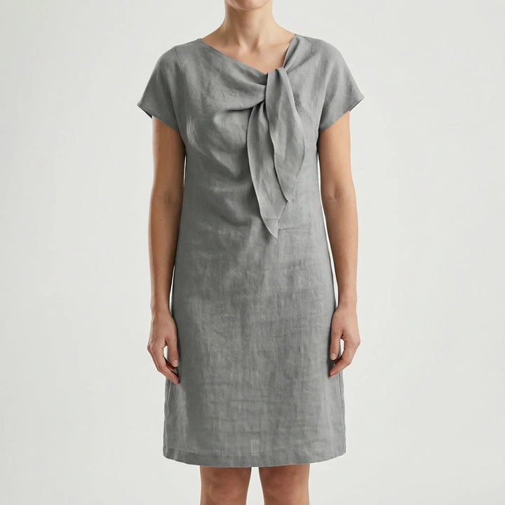 Kurzärmliges Kleid Mit Schleifendetail - Traci