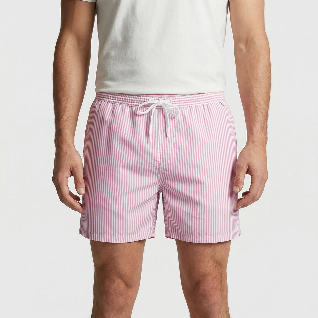 Kurze Gestreifte Badeshorts Für Herren - Gerard