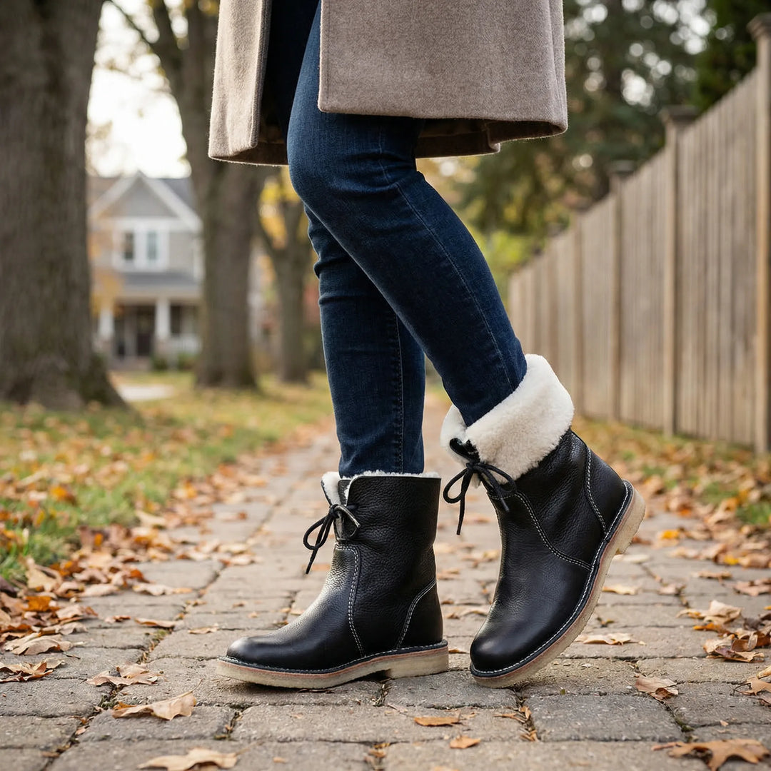 Kurzer Damenstiefel Mit Weicher Innenausstattung - Penny