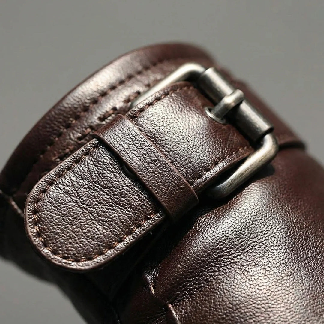 Kurzschaft Herrenhandschuh Mit Riemen - Danny