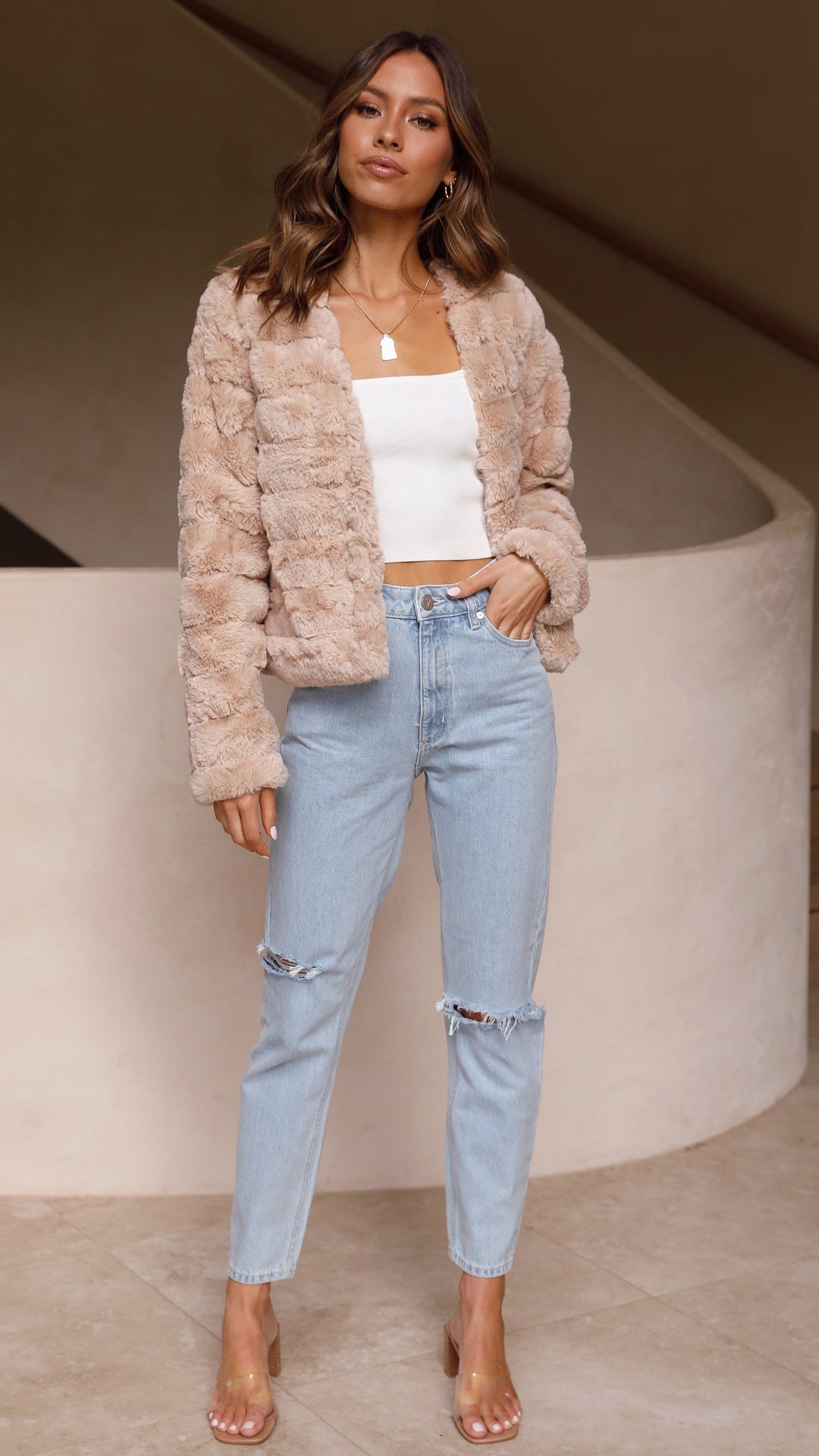 Luxe Dames Crop Jasje - Veloura