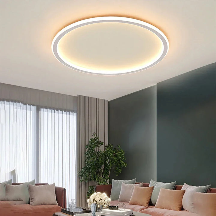Scandinavian Round Ceiling Lamp - NordicGlow