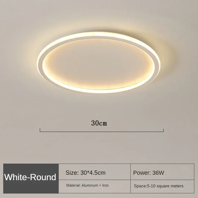 Scandinavian Round Ceiling Lamp - NordicGlow