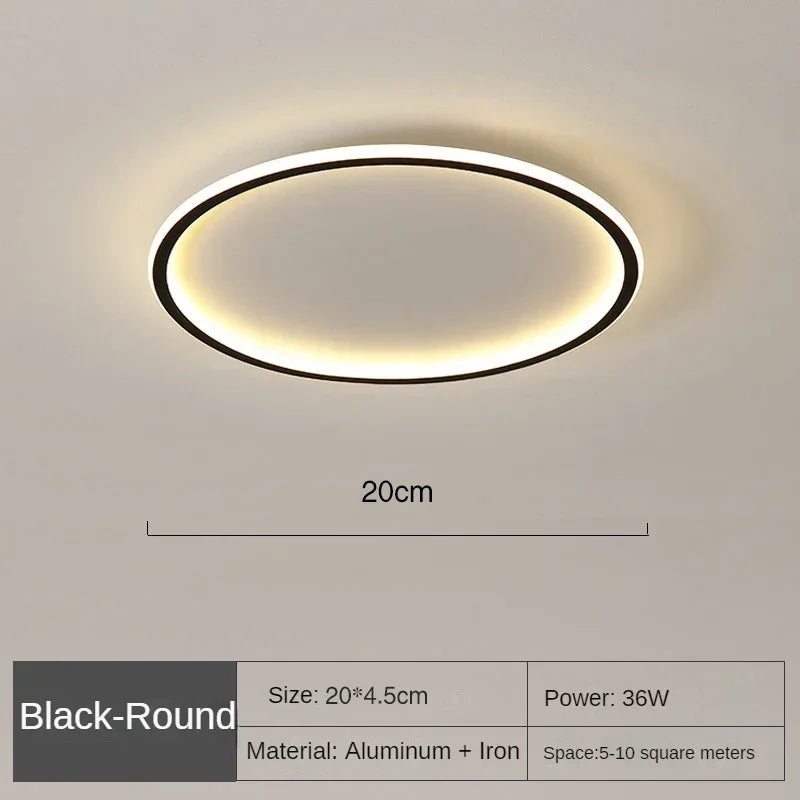 Scandinavian Round Ceiling Lamp - NordicGlow