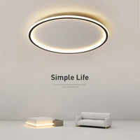 Scandinavian Round Ceiling Lamp - NordicGlow