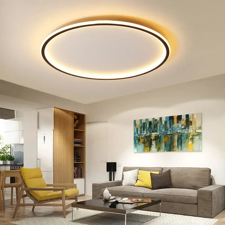 Scandinavian Round Ceiling Lamp - NordicGlow