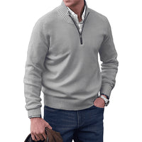 Sweter Sammy Jackson™ Dewitt Elegance | Komfort z kaszmiru z zamkiem błyskawicznym