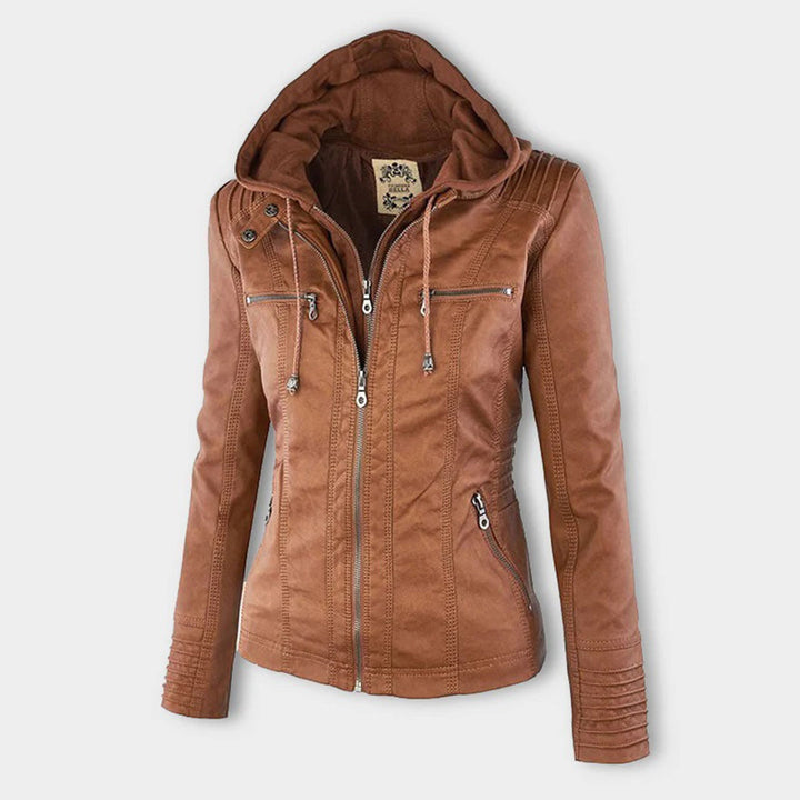 Leren Dames Zomerjas - Amara