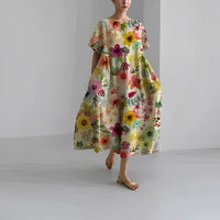 Sukienka Maxi Boho-Kwiaty - FloraChic