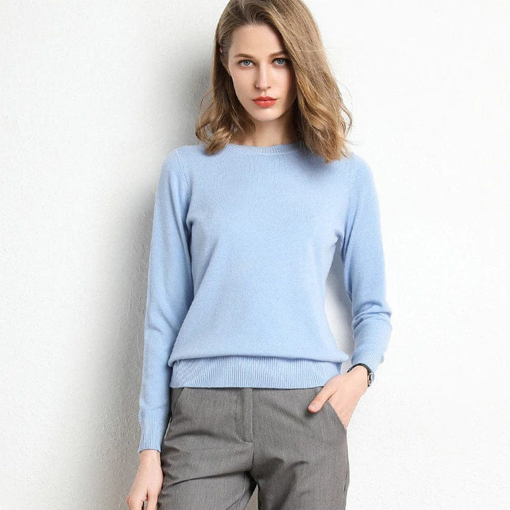 Langarm-Pullover Mit Rundhalsausschnitt - Katrin