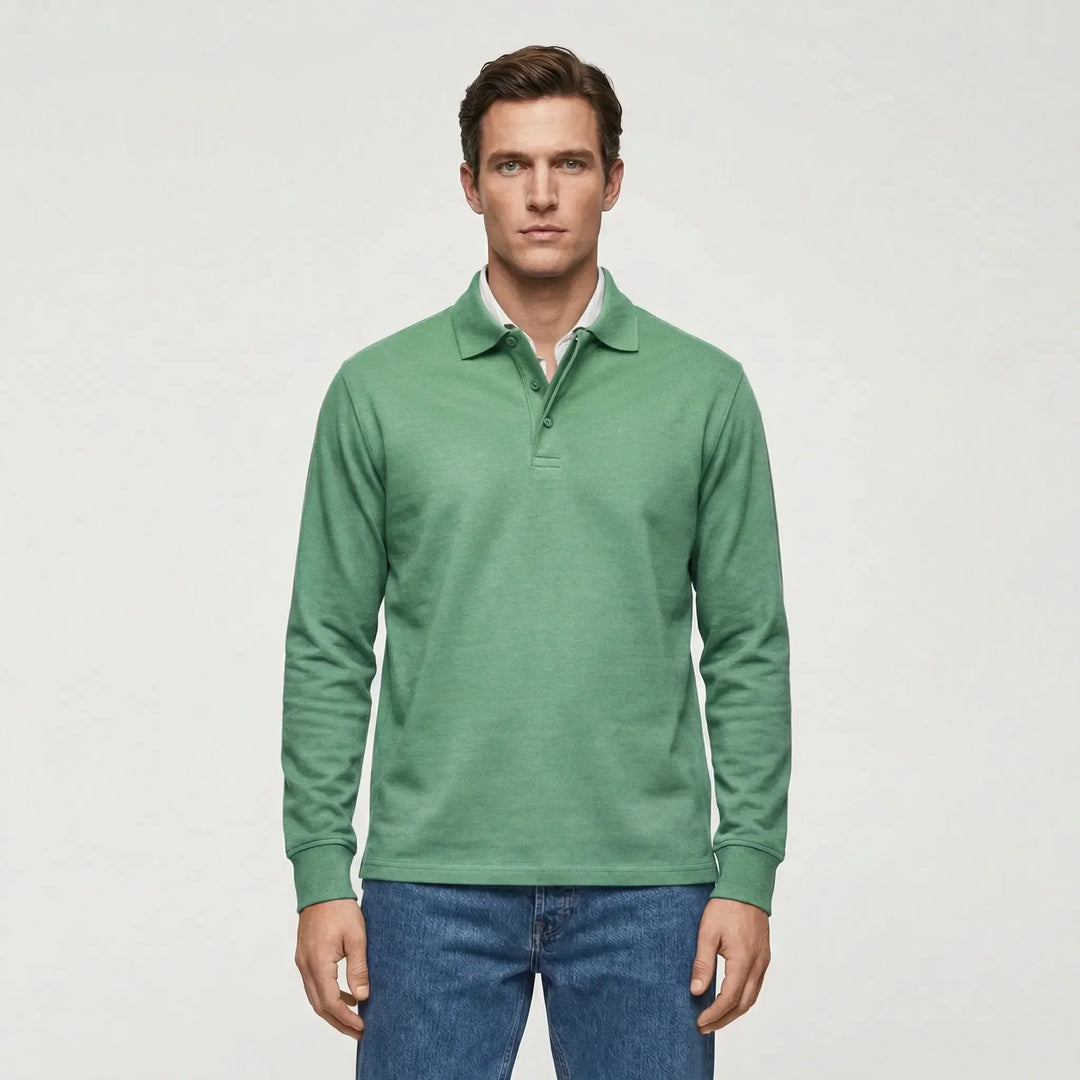 Langarm Polo Shirt Stil - Ilias