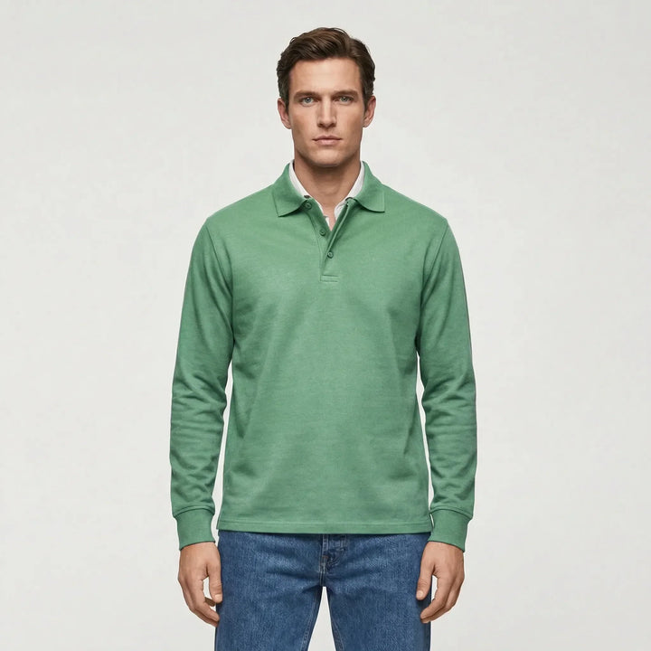 Langarm Polo Shirt Stil - Ilias