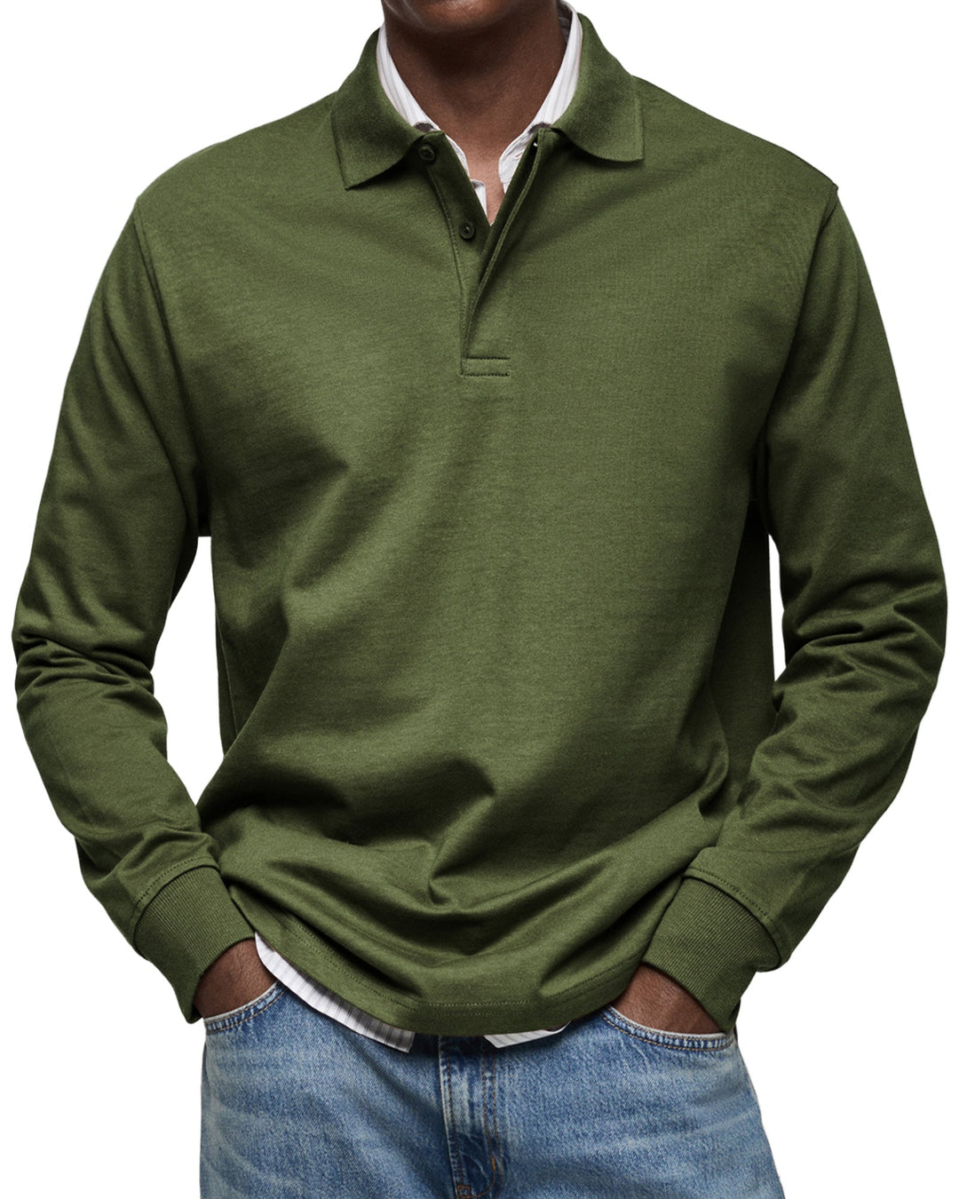 Langarm Polo Shirt Stil - Ilias