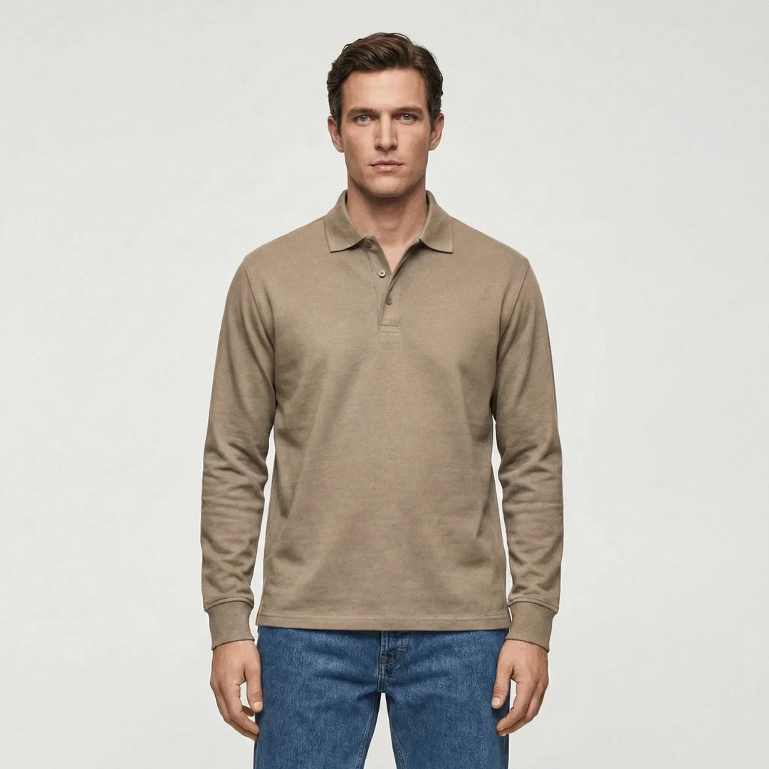 Langarm Polo Shirt Stil - Ilias