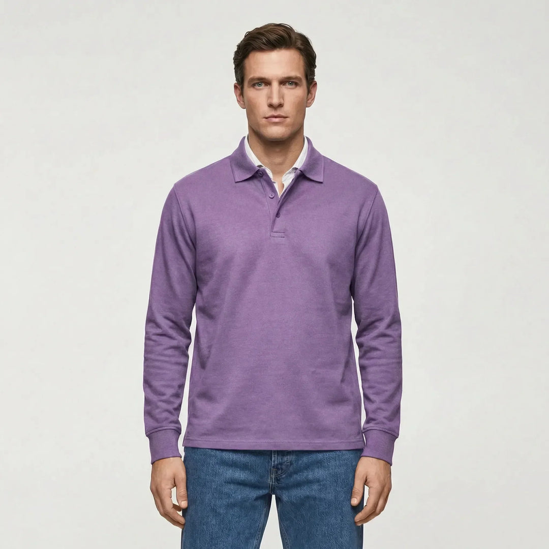 Langarm Polo Shirt Stil - Ilias