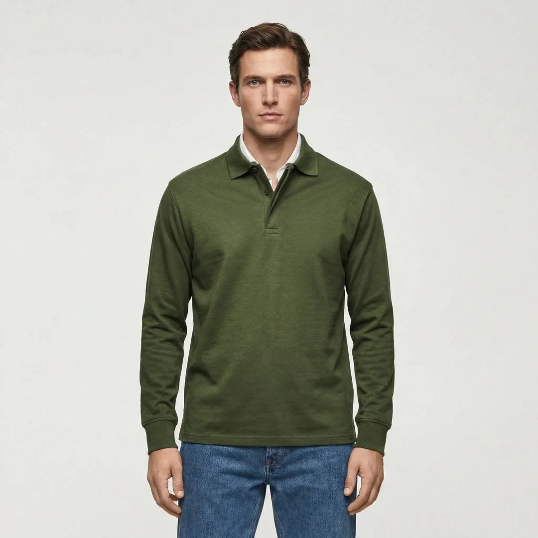 Langarm Polo Shirt Stil - Ilias