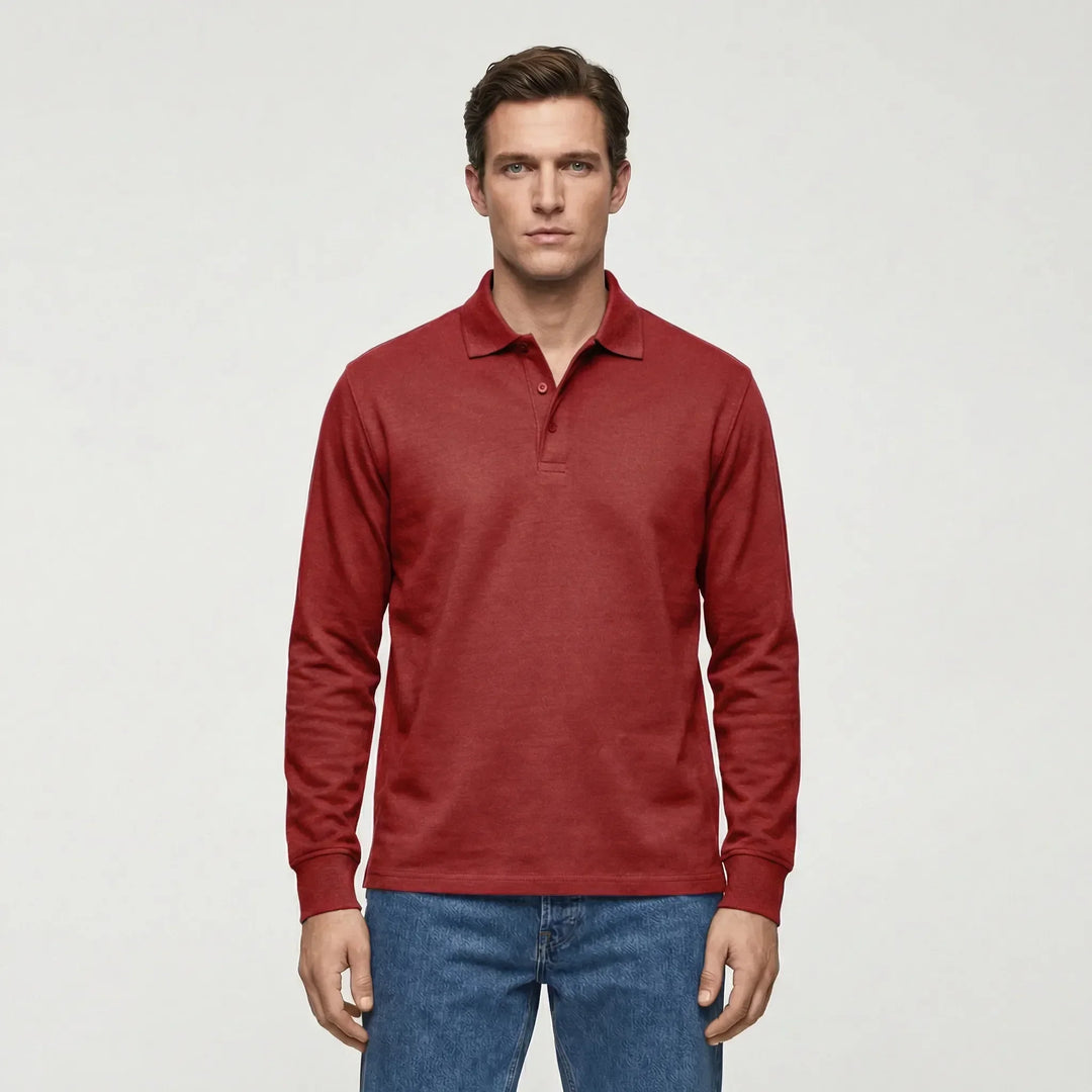 Langarm Polo Shirt Stil - Ilias