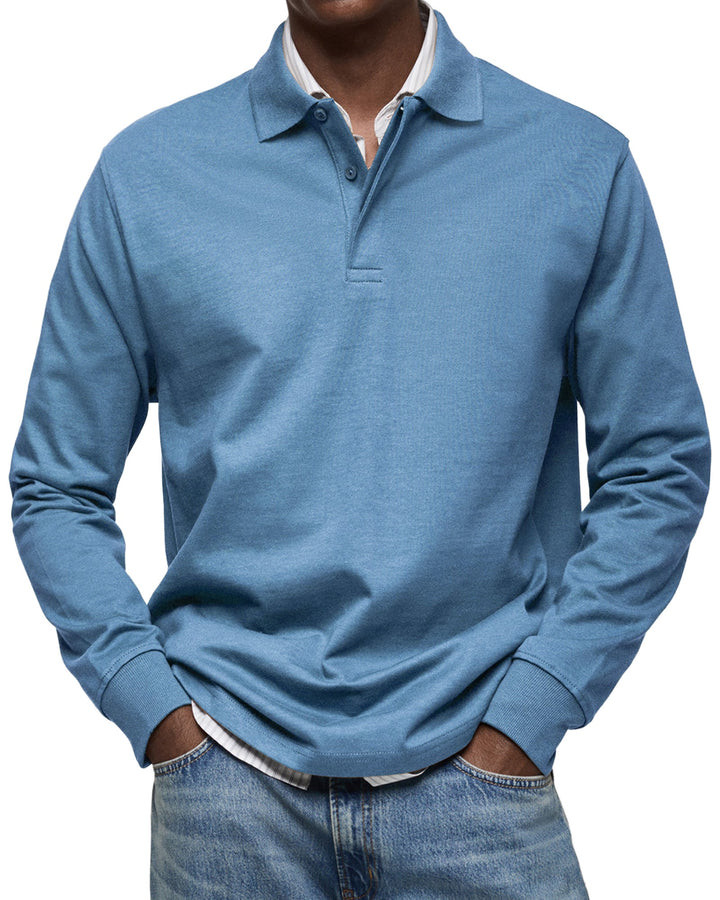 Langarm Polo Shirt Stil - Ilias