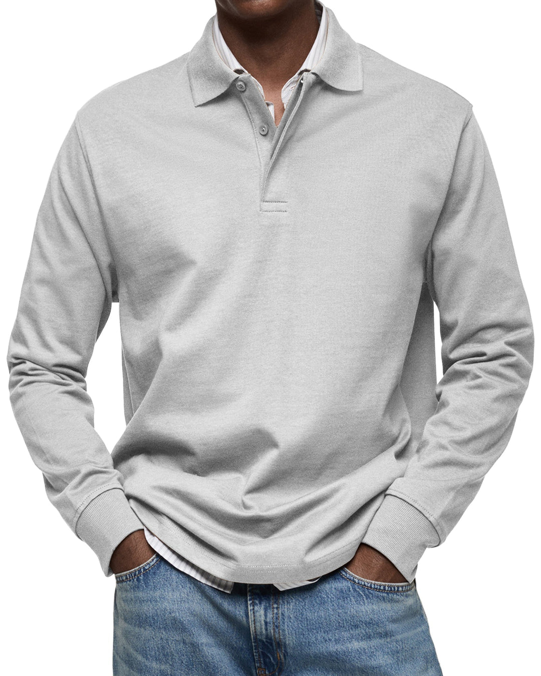 Langarm Polo Shirt Stil - Ilias