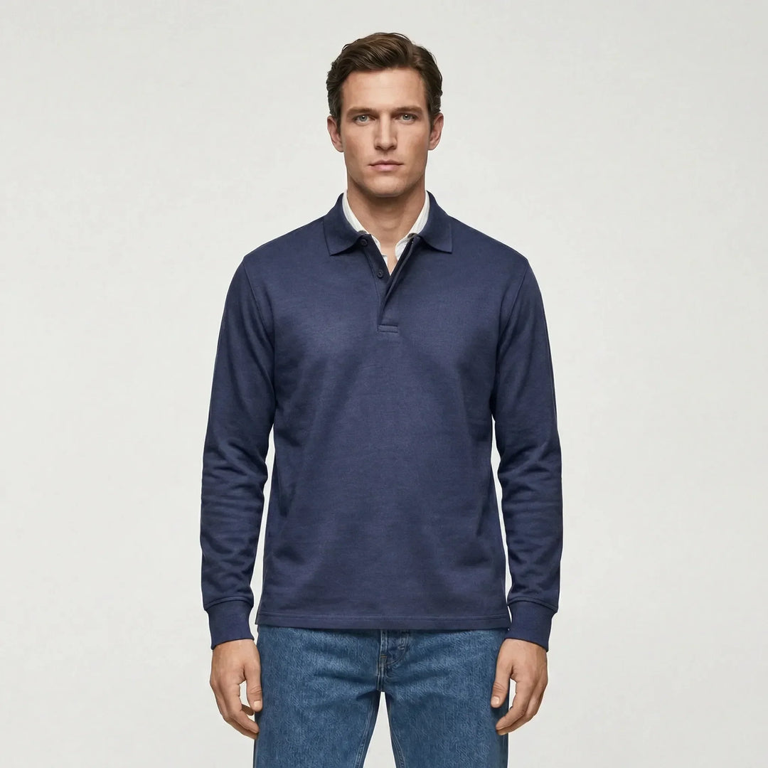 Langarm Polo Shirt Stil - Ilias